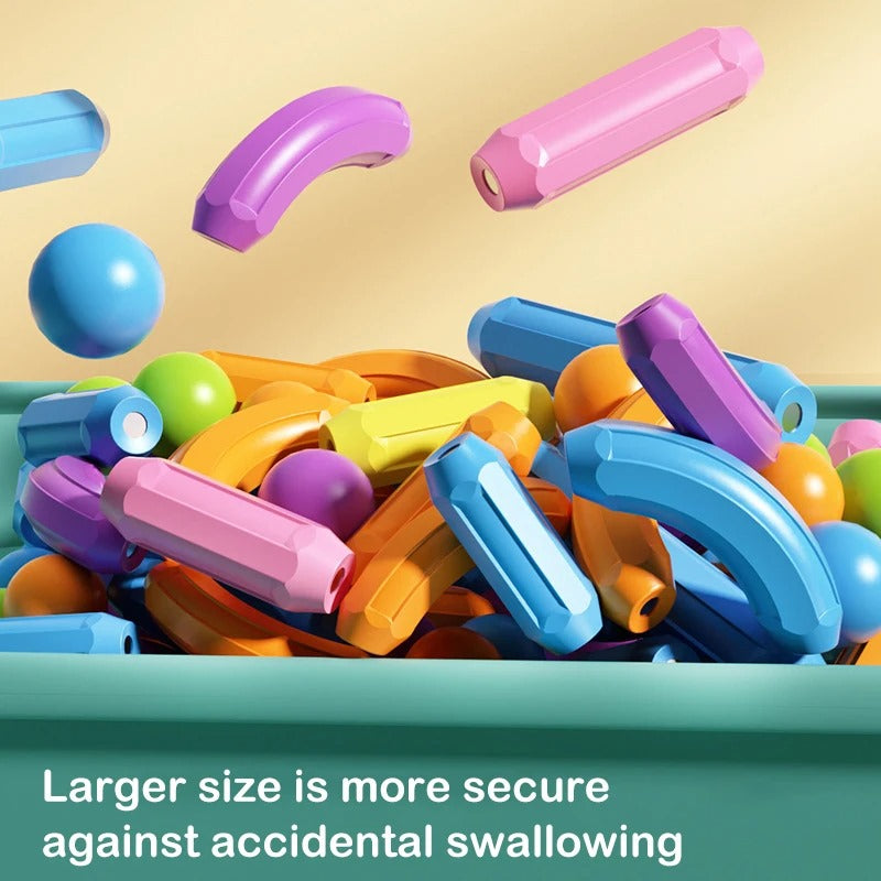 Magnetic Sticks & Balls Set | 3D STEM Building Toy for Kids