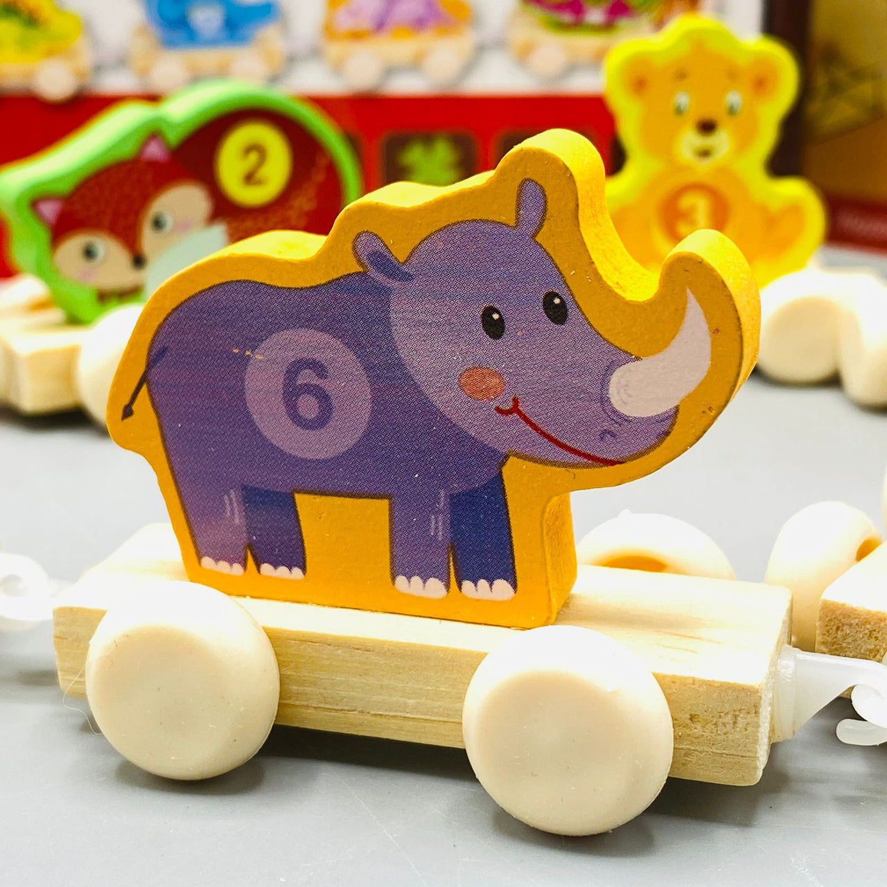 Wooden Number Train | Montessori Educational Toy for Kids