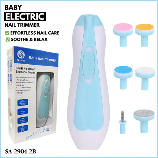 6-in-1 Electric Baby Nail Trimmer | Safe & Efficient Grooming Tool