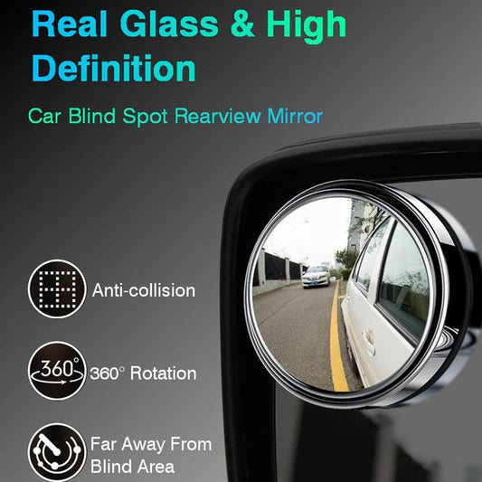 Wide Angle Blind Spot Mirrors | 360° Adjustable Car Rear View