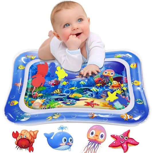 Inflatable Tummy Time Mat | Sensory Water Play Toy for Babies