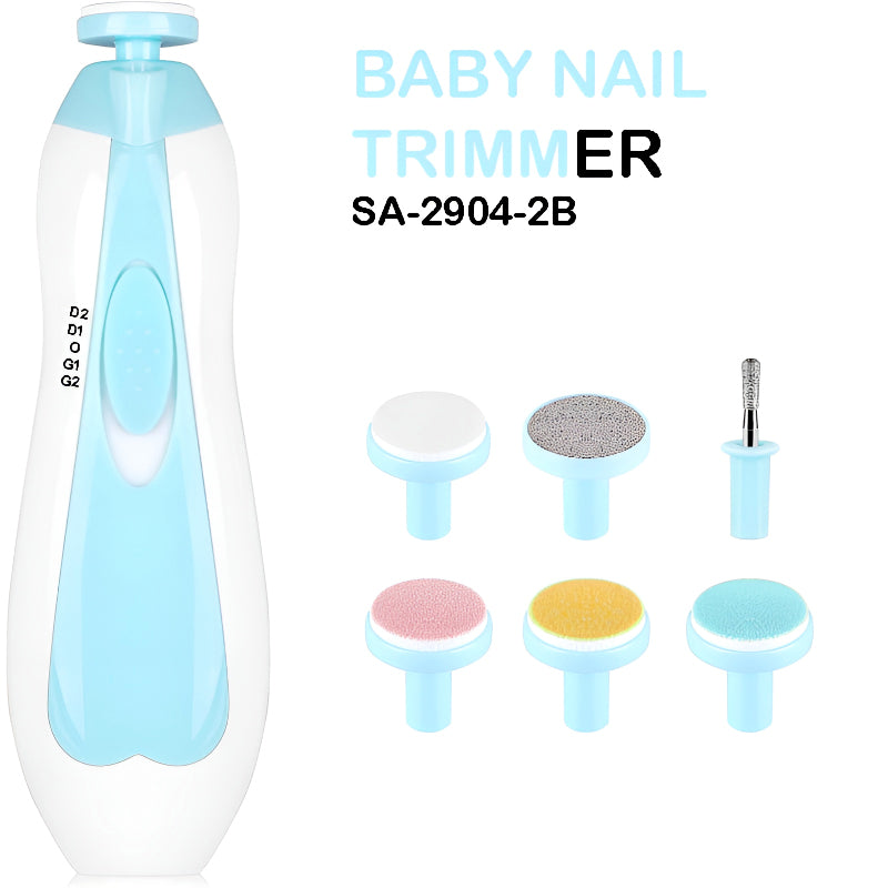 6-in-1 Electric Baby Nail Trimmer | Safe & Efficient Grooming Tool