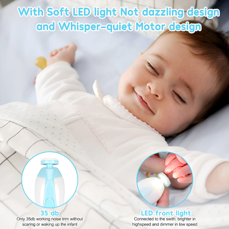 6-in-1 Electric Baby Nail Trimmer | Safe & Efficient Grooming Tool